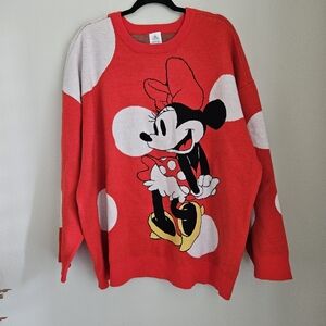 Disney Parks Minnie Mouse Polka Dot Sweater Sz 2X